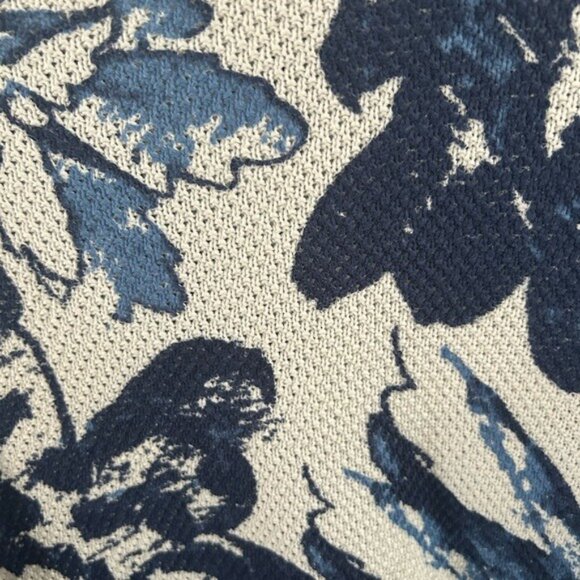Soft Surroundings Blue & White Breathable Knit Floral Sweater - Picture 16 of 16